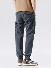 Vanissy - Pantalon Cargo d'Été pour Hommes : Jogging de Travail Décontracté, Streetwear à la Mode, Léger en Coton, Multi-Poches, Nouvelle Collection