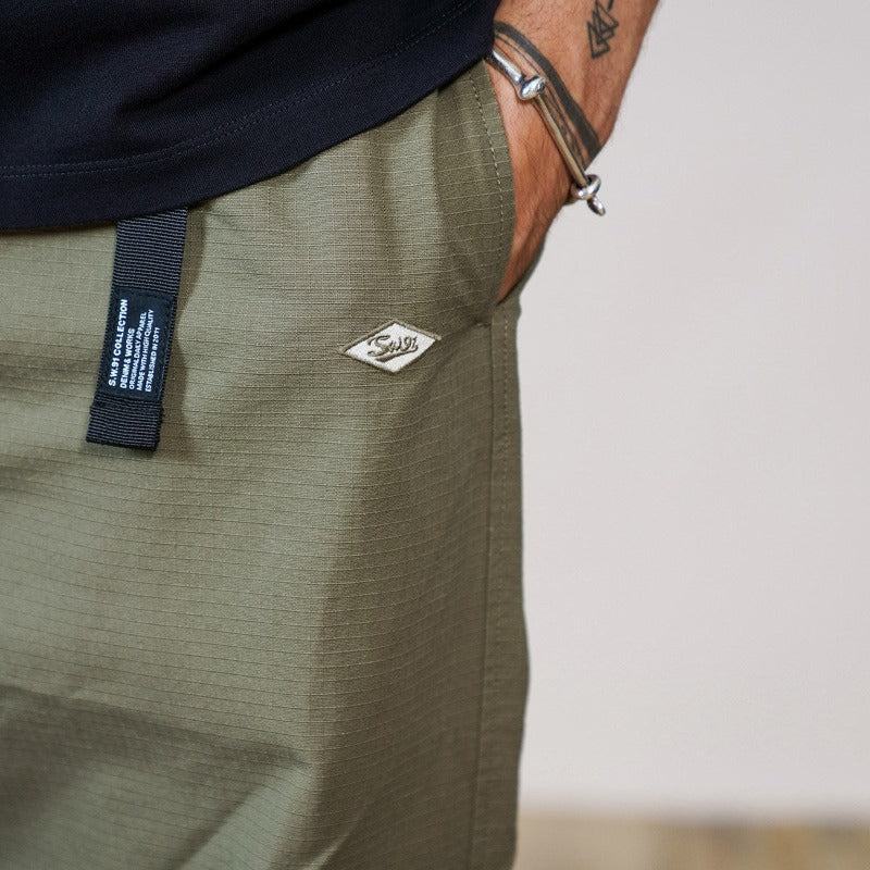 Vanissy - Pantalon en Toile Surdimensionné pour Hommes : Un Pantalon Ample avec Ceinture, de Haute Qualité, Style Safari, Longueur Cheville, Vêtement de Marque de notre Nouvelle Collection Automne