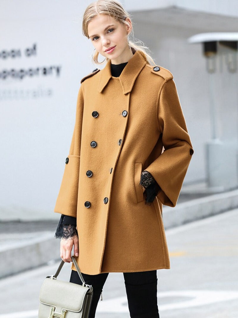 Vanissy - veste en laine pour femmes : manteaux amples, mélange manteaux, manteaux de laine, vêtements de femme