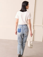 Vanissy - Jeans décontractés minimalistes pour femmes - Pantalons féminins chics avec une touche estivale