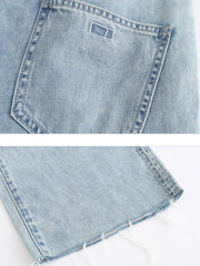 Vanissy - Jean Brodé en Pur Coton pour Femme : Un Pantalon à Jambes Larges avec un Style de Rue à la Mode, streetwear