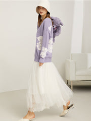Vanissy - chandails de printemps Gris de lin pour femmes, pull à manches longues, hauts tricotés, Haut en Tricot Ample et À la Mode
